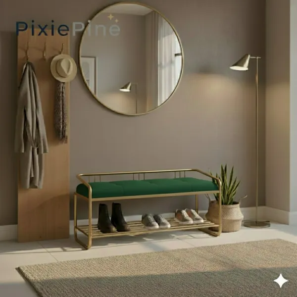 Multipurpose_Shoe_Rack_Bench_with_Cushioned_Seat_|_Metal_Frame_Entryway_Storage_Bench_for_Home,_Living_Room_&_Bedroom