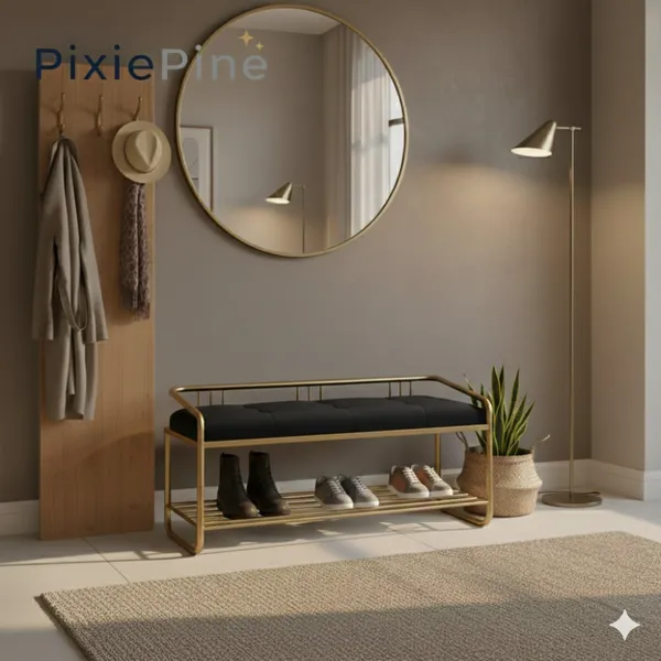Multipurpose_Shoe_Rack_Bench_with_Cushioned_Seat_|_Metal_Frame_Entryway_Storage_Bench_for_Home,_Living_Room_&_Bedroom