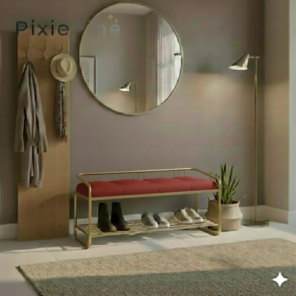 Multipurpose_Shoe_Rack_Bench_with_Cushioned_Seat_|_Metal_Frame_Entryway_Storage_Bench_for_Home,_Living_Room_&_Bedroom