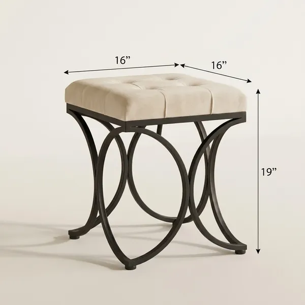 The_Lyra_Accent_Stool_-_Black_Frame,_Pearl_White