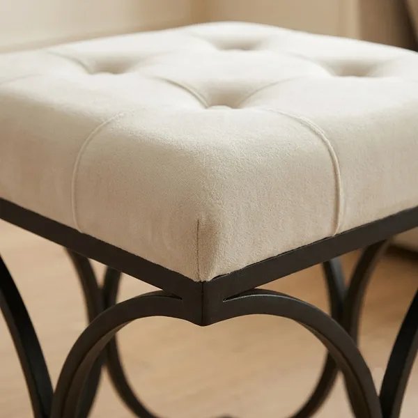 The_Lyra_Accent_Stool_-_Black_Frame,_Pearl_White