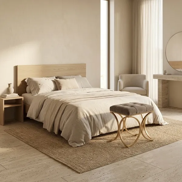The_Lyra_Accent_Stool_-_Gold_Frame,_Mocha_Brown