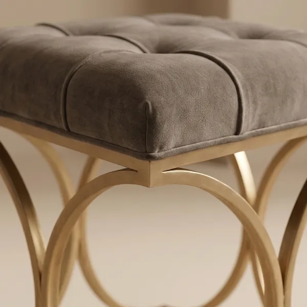 The_Lyra_Accent_Stool_-_Gold_Frame,_Mocha_Brown
