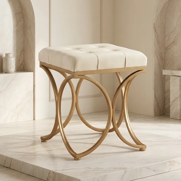 The_Lyra_Accent_Stool_-_Gold_Frame,_Pearl_White