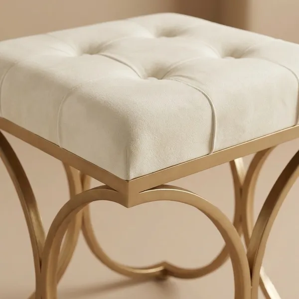 The_Lyra_Accent_Stool_-_Gold_Frame,_Pearl_White