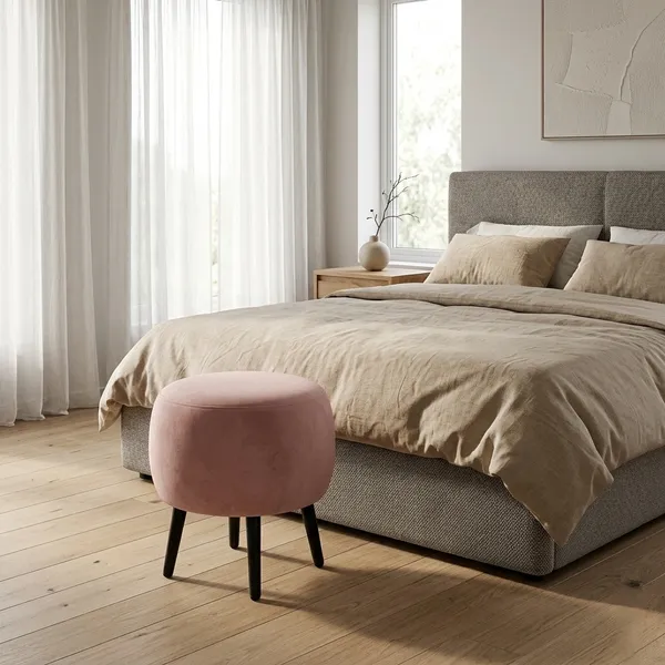 The_Seraphine_Ottoman_–_Blush_Pink,_Black_Legs_|_PixiePine