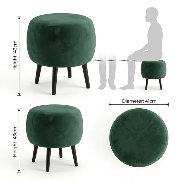 The_Seraphine_Ottoman_–_Forest_Green,_Black_Legs_|_PixiePine