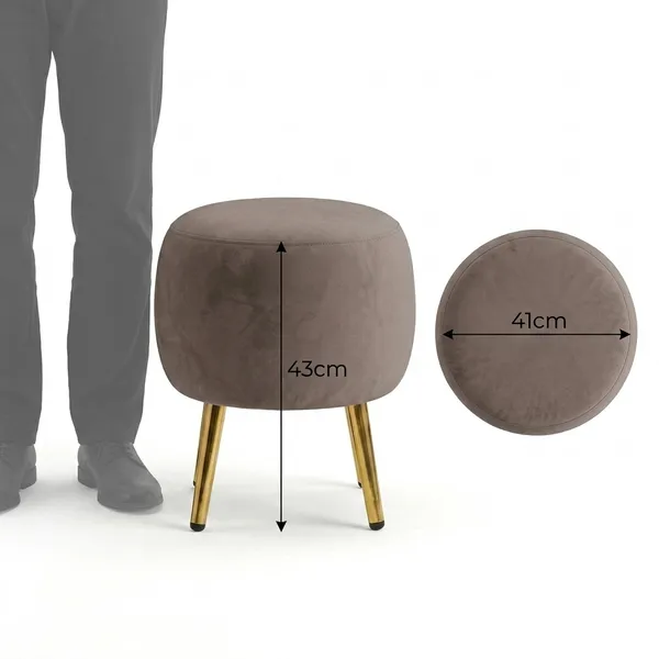 The_Seraphine_Ottoman_–_Mocha_Brown,_Gold_Legs_|_PixiePine