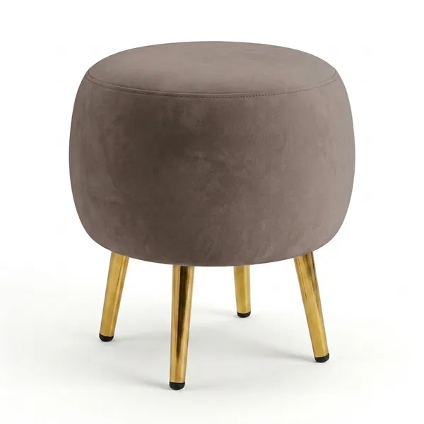 The_Seraphine_Ottoman_–_Mocha_Brown,_Gold_Legs_|_PixiePine