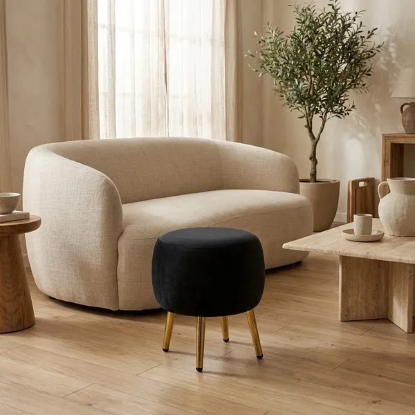 The_Seraphine_Ottoman_–_Onyx_Black,_Gold_Legs_|_PixiePine