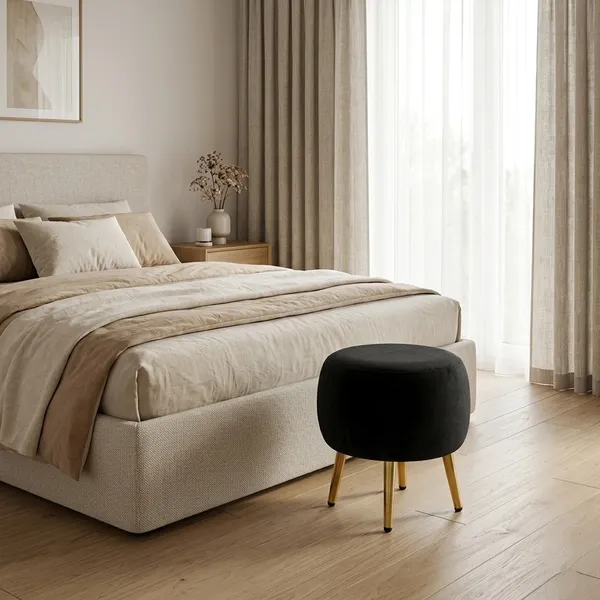 The_Seraphine_Ottoman_–_Onyx_Black,_Gold_Legs_|_PixiePine