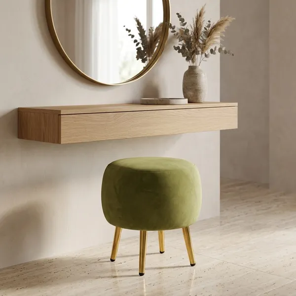 The_Seraphine_Ottoman_–_Parrot_Green,_Gold_Legs_|_PixiePine