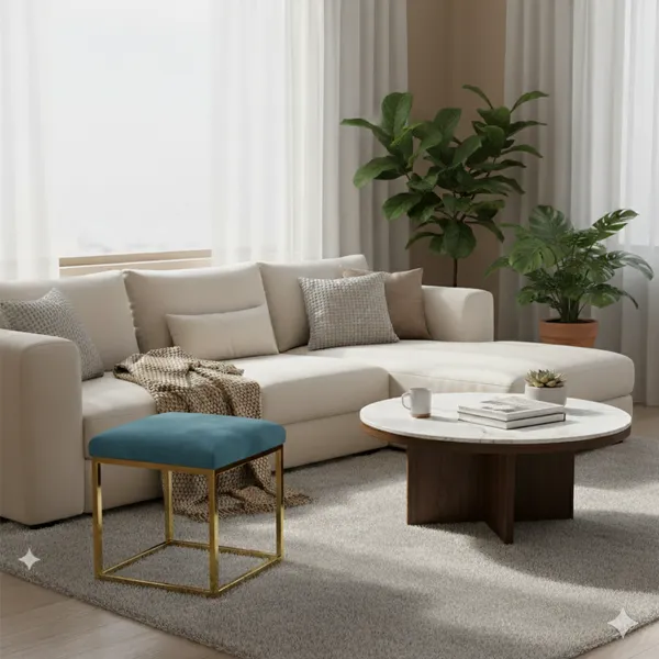 Sky_Blue_Luxe_Velvet_Stool,_Elegant_Gold_Wrought_Iron_Base,_Soft_Designer_Seating,_Sky_Blue