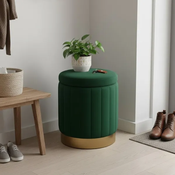 The_Cleo_Storage_Ottoman_-_Forest_Green_|_PixiePine
