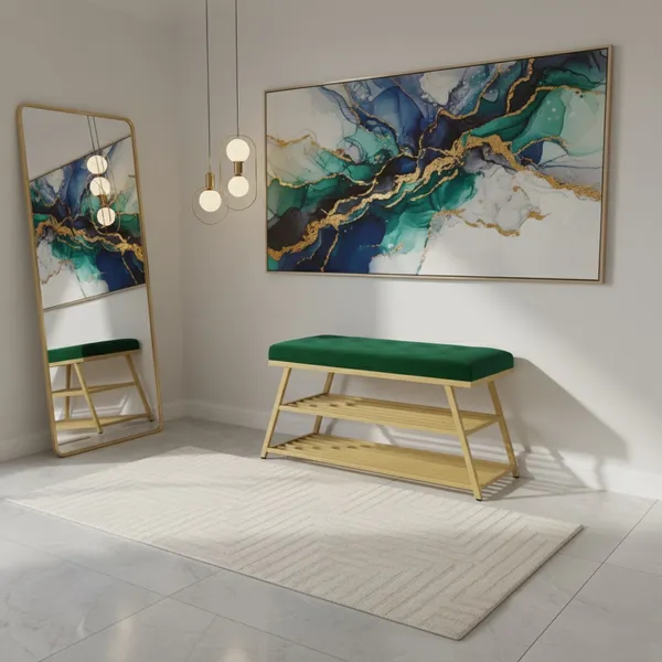 The_Dex_Shoe_Rack_Bench_-_Forest_Green_|_PixiePine