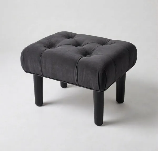 Footstool_Rectangle_Ottoman_Velvet_Soft_Footrest_Ottoman_with_Wood_Legs,Sofa_Footrest_Extra_Seating_for_Living_Room_Small_Stool_for_Living_Room_Couch_Pets_-_Grey