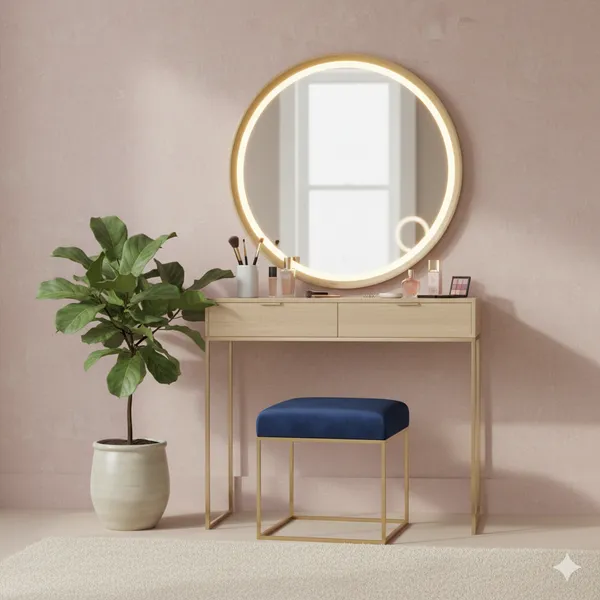 Blue_Luxe_Velvet_Stool,_Elegant_Gold_Wrought_Iron_Base,_Soft_Designer_Seating,Blue