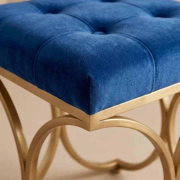 The_Lyra_Accent_Stool_-_Gold_Frame,_Cobalt_Blue