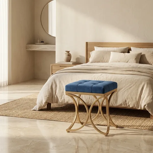 The_Lyra_Accent_Stool_-_Gold_Frame,_Cobalt_Blue