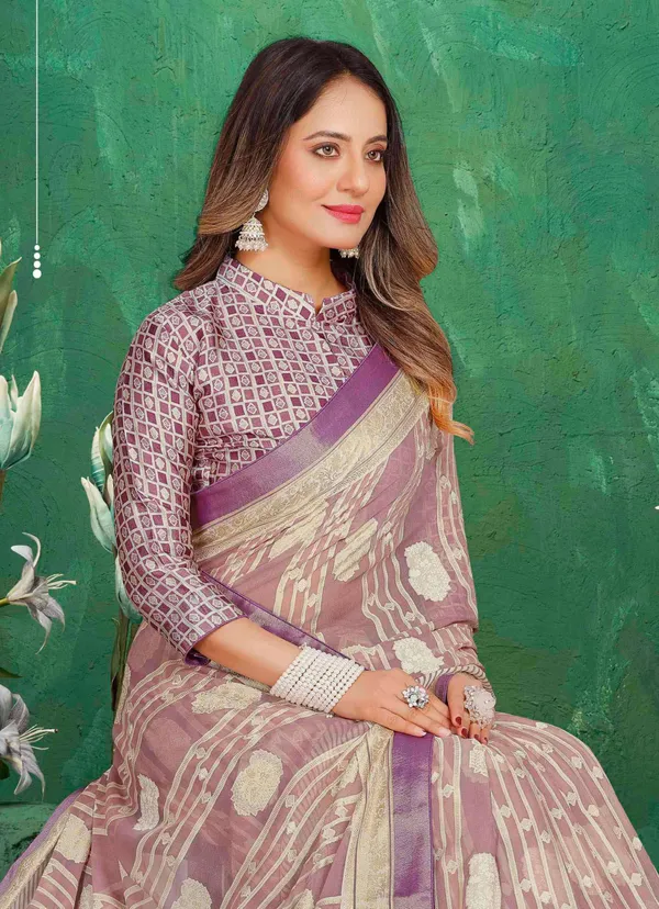 Lavender_Exclusive_Brasso_Fabric_With_Designed_With_Featuring_Motifs_With_Rich_Traditional_Border_Ideal_For_Day_To_Evening_Events.