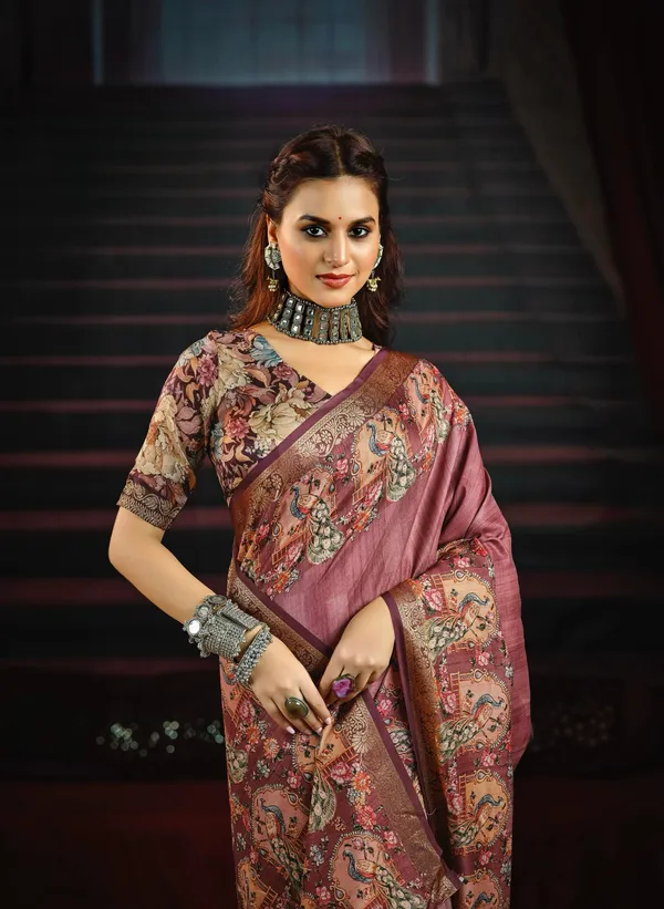 Lavender_Pink_Rich_Saree_Adorned_With_Traditional_Peacock_&_Floral_Motifs,_Featuring_An_Ornate_Border_&_Pallu,_Ideal_For_Festive_&_Ethnic_Celebrations