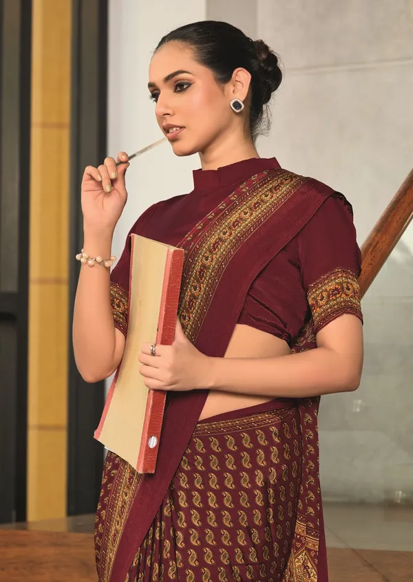 Maroon_Red_Women'S_Premium_Italian_Silk_Small_Butty