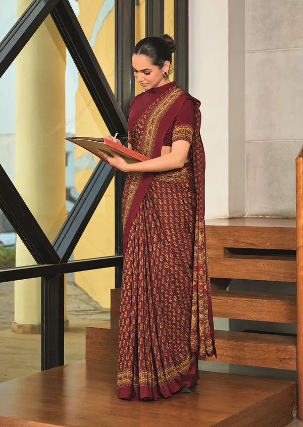 Maroon_Red_Women'S_Premium_Italian_Silk_Small_Butty