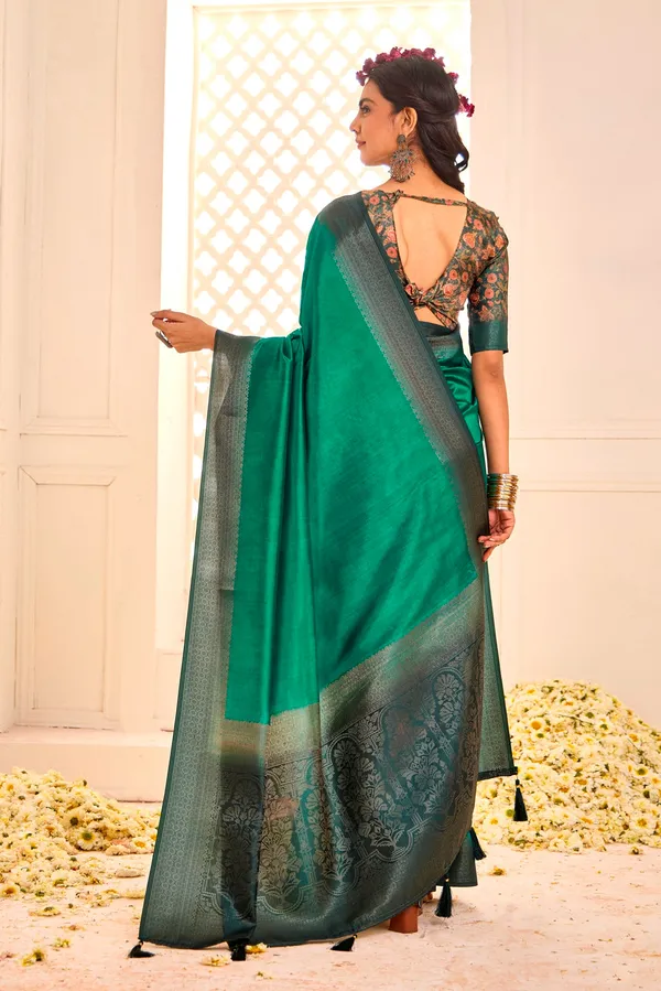Pure_Tusser_Silk_Shaded_Combination_With_Weaving_Zari_Border_Designer_Look_Saree