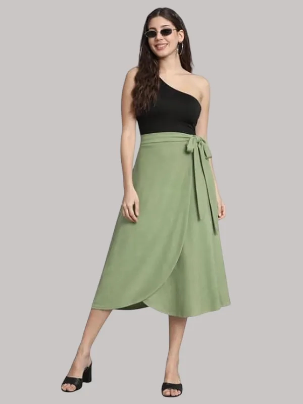 Mint_Green_High_Waisted_Wrap_Skirt_A-Line_Mini_Skirt_With_Tie_Waist,_Above_Knee_Length_Summer_Beach_Hawaiian_Wrap_Skirt