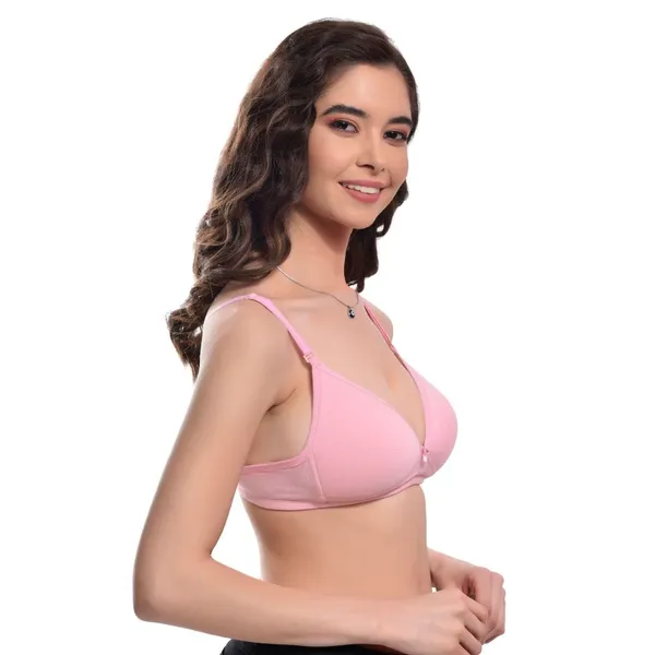 Pink_Wirefree_Everyday_Lightly_Padded_Bra_-_Full_Support_Regular_Cotton_Bra_Non-Wired_Wirefree_Adjustable_Straps_Anti_Bacterial_For_Women