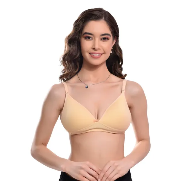 Beige_Wirefree_Everyday_Lightly_Padded_Bra_-_Full_Support_Regular_Cotton_Bra_Non-Wired_Wirefree_Adjustable_Straps_Anti_Bacterial_For_Women