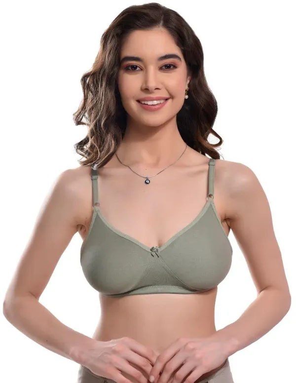 Green_Everyday_Non_Padded_Bra_Full_Support_Regular_Cotton_Bra_Non-Wired_Wirefree_Adjustable_Straps_Anti_Bacterial_For_Women