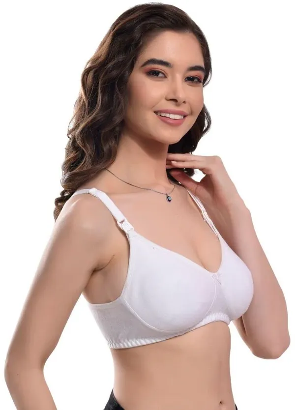 White_Seamless_Maternity_Bra_Comfort_Support_Nursing_Bra_Pregnant_New_Moms_For_Women