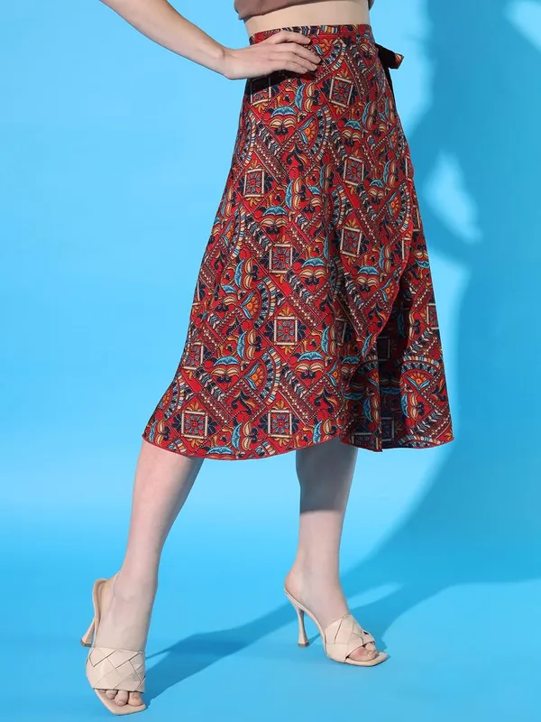Multicolor_Midi_Jaipuri_Print_Wrap_Around_Maxi_Skirt_|_Wear_Midi_Skirt_Color_-_Maroon_For_Women
