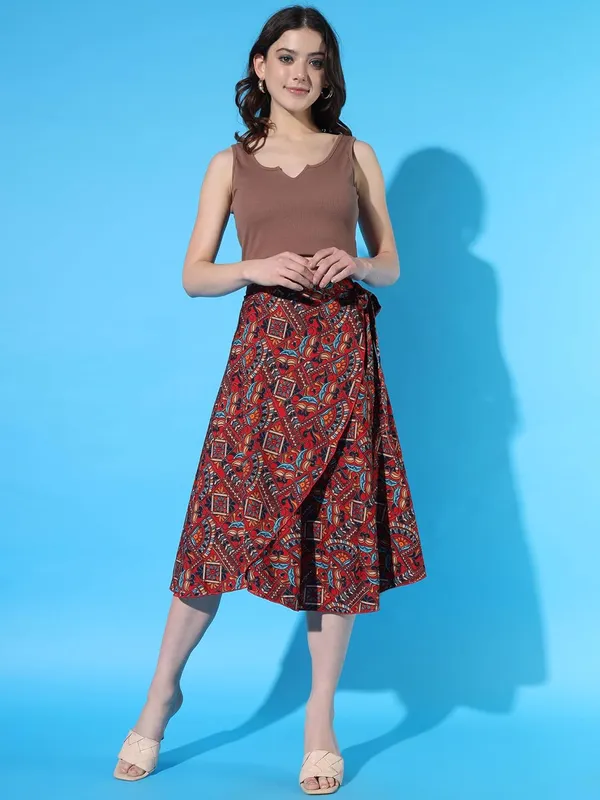 Multicolor_Midi_Jaipuri_Print_Wrap_Around_Maxi_Skirt_|_Wear_Midi_Skirt_Color_-_Maroon_For_Women