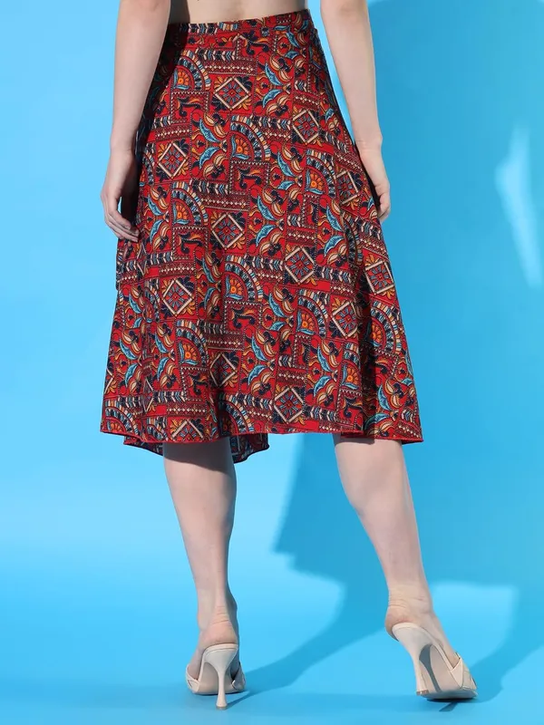 Multicolor_Midi_Jaipuri_Print_Wrap_Around_Maxi_Skirt_|_Wear_Midi_Skirt_Color_-_Maroon_For_Women