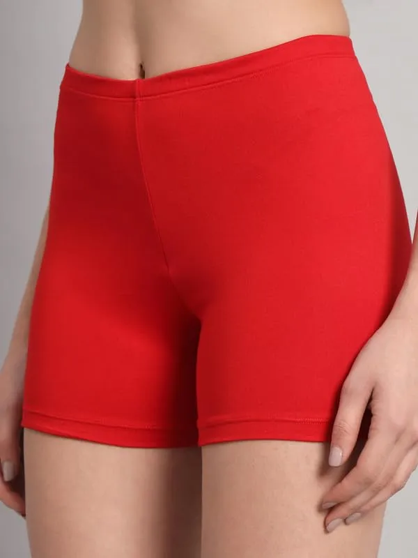 Red_Workout_Yoga_Athletic_Running_Dance_Gym_Shorts_High_Waist_Cheerleader_Volleyball_Short_Pants_For_Women_Pack_Of_2