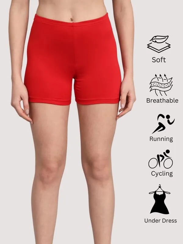 Red_Workout_Yoga_Athletic_Running_Dance_Gym_Shorts_High_Waist_Cheerleader_Volleyball_Short_Pants_For_Women_Pack_Of_2