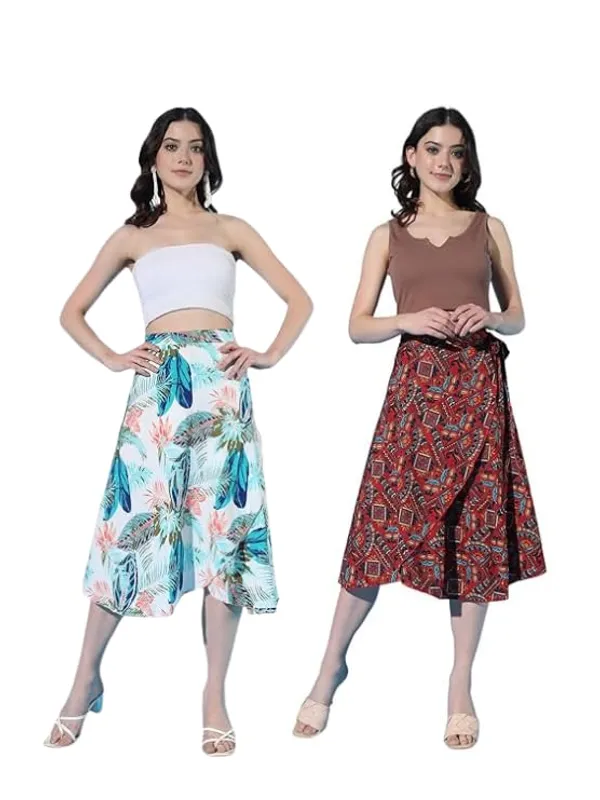 White_Maroon_Combo_Midi_Printed_Wrap_Around_Maxi_Skirt_|_Wear_Midi_Skirt_For_Women_(Pack_Of_2)