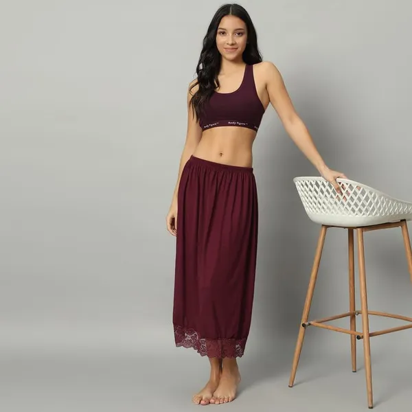 Wine_Hosiery_Petticoat_And_Inskirt_Underskirt_Cotton_Inskirt_Saree_Petticoats_For_Women