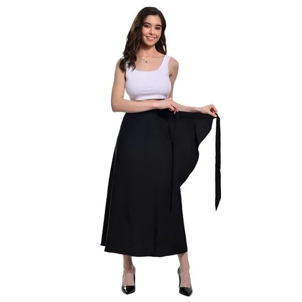 Black_Combo_Long_Wrap_Around_Maxi_Skirt_|_Wear_Long_Skirt_For_Women_(Pack_Of_2)