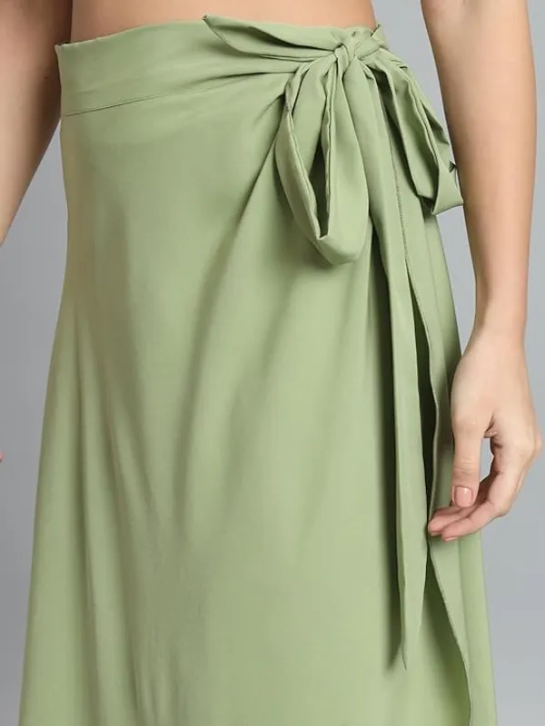 Pista_&_Black_Combo_Long_Wrap_Around_Maxi_Skirt_|_Wear_Long_Skirt_For_Women_(Pack_Of_2)
