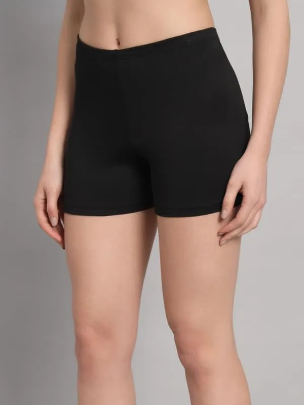 Pink_&_Black_Workout_Yoga_Athletic_Running_Dance_Gym_Shorts_High_Waist_Cheerleader_Volleyball_Short_Pants_For_Women_(Pack_Of_2)