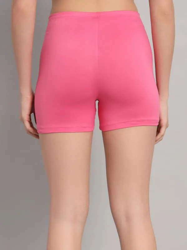 Pink_&_Black_Workout_Yoga_Athletic_Running_Dance_Gym_Shorts_High_Waist_Cheerleader_Volleyball_Short_Pants_For_Women_(Pack_Of_2)