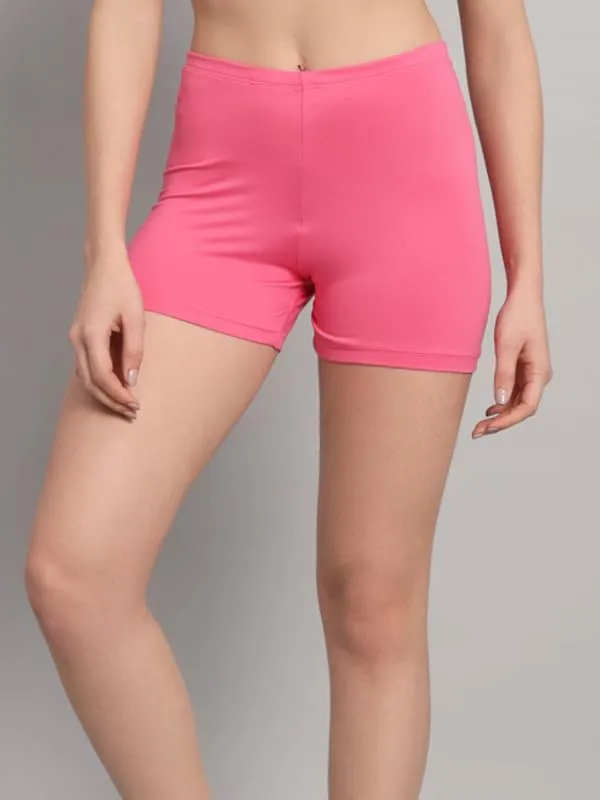 Pink_&_Black_Workout_Yoga_Athletic_Running_Dance_Gym_Shorts_High_Waist_Cheerleader_Volleyball_Short_Pants_For_Women_(Pack_Of_2)