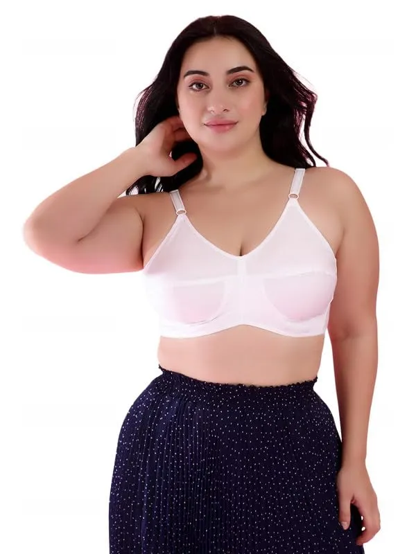 White_Cotton_Non-Padded_Wired_Regular_Bra_For_Women_Pack_Of_2