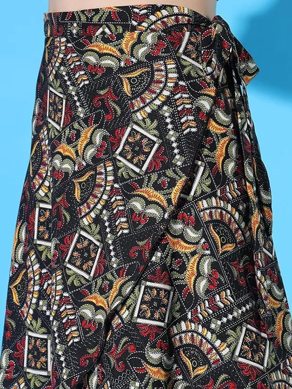 Black_Midi_Textured_Print_Wrap_Around_Skirt_|_Wear_Midi_Skirt_For_Women