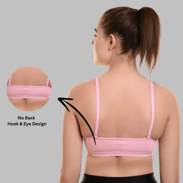 Pink_Non-Padded_Full_Coverage_Cup_Wire_Free_Bra_For_Women
