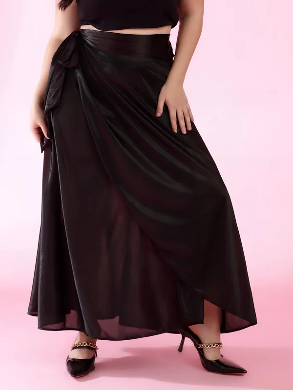 Wine_Long_Wrap_Around_Maxi_Skirt_|_Wear_Long_Skirt_|_For_Women