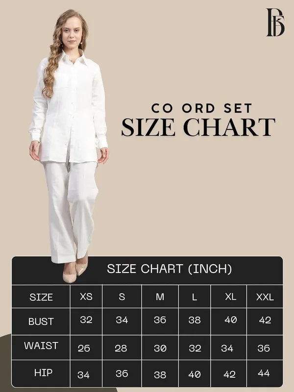 White_Muslin_Cotton_Co-Ord_Set_|__Two_Piece_Set_Shirt_Pant_For_Women
